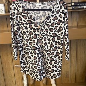 Reborn J Animal Print Top